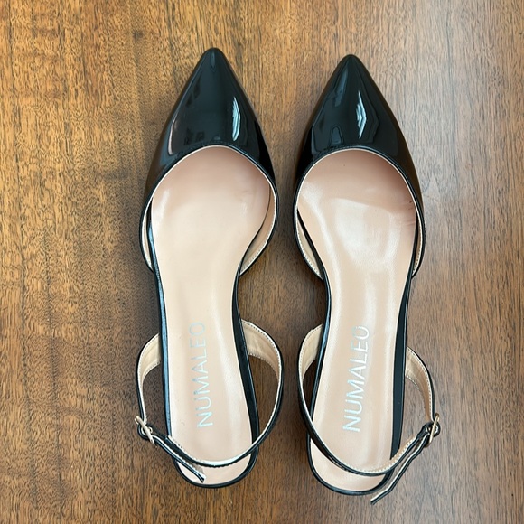 NEW Numaleo Women’s 1.5” Kitten Heel Bkack Patent Leather - Picture 3 of 7